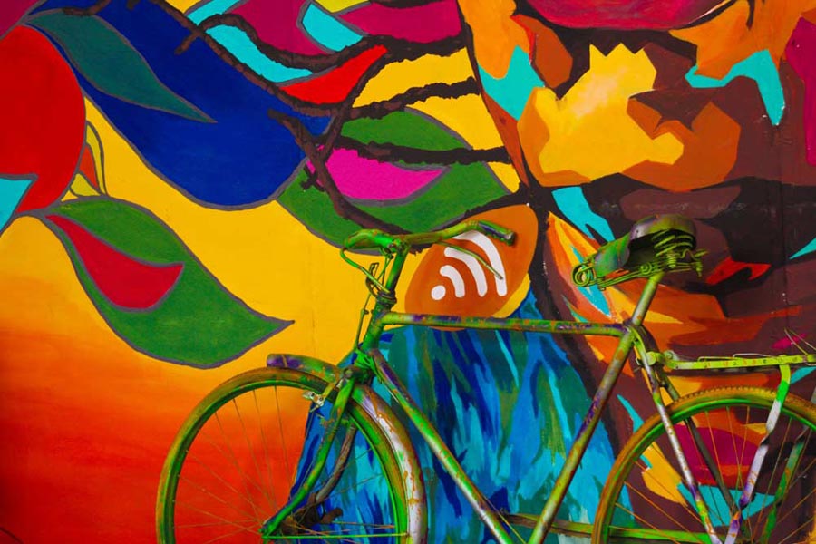 Colourful bike Harare Zimbabwe